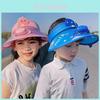 Kids Sun Protection Hat With Builtin Fan And Large Brim For Summer Beach And Vacation Use