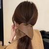 Korean Style Square Leather Hair Tie Pleated Large Intestine Hair Ring Soft PU Scrunchies  Spring