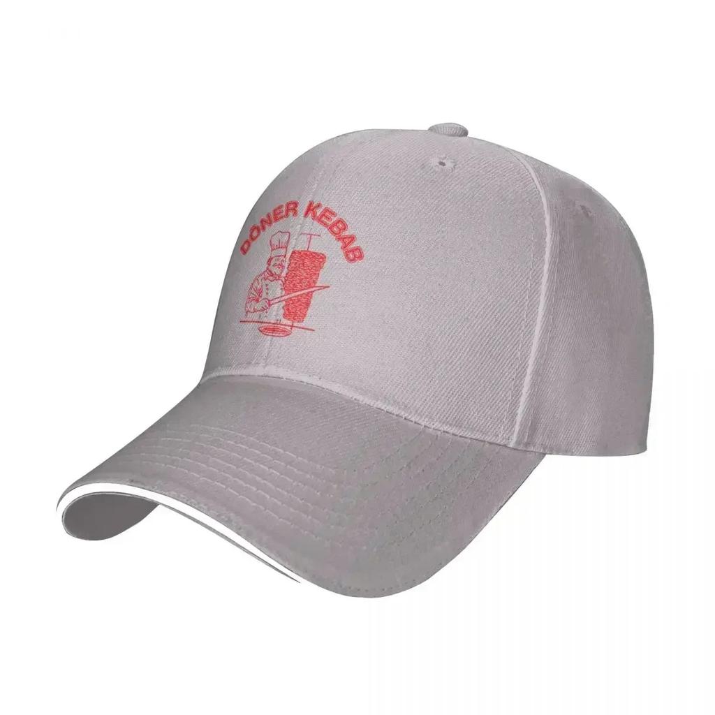 Doner Kebab Graphic Baseball Cap Casual Funny Sandwich Caps for Unisex Women Breathable Dad Hat Running Golf