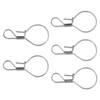 5PCS Fishing Locks Stainless Steel Single Handed Live Fish Lock Buckle for Freshwater Saltwater Fishing Stringer Clip