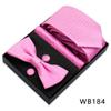 Men's Silk Bow Tie & Pocket Square Gift Set - Business & Wedding