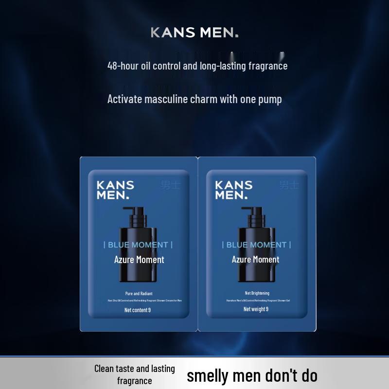 One Leaf Men s Azure Fragrance Oil-Control Shower Gel