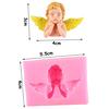 3D Angel Frame Silicone Mold Cupcake Topper Fondant Molds DIY Cake Decorating Tools Soap Clay Candy Chocolate Gumpaste Mould