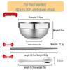 ZLIII 304 Stainless Steel 6-Compartment Divided Lunch Tray