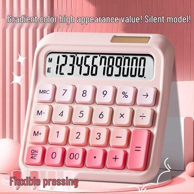 Dopamine Color Flexible Keyboard Calculator - Stylish Office Use & Personalized Creative Design