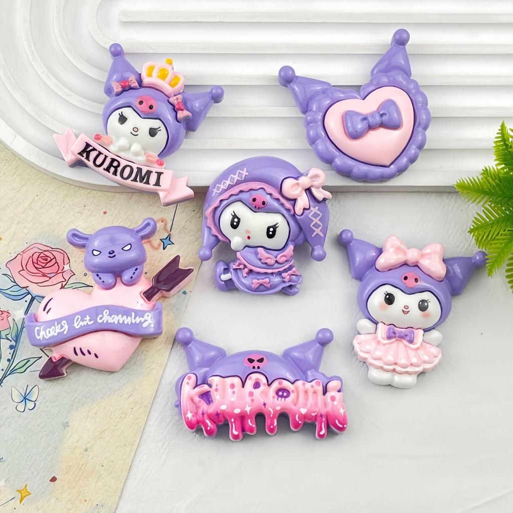 Purple Mimi Resin DIY Accessories: Large Cards, Phone Case, Hair Clip, Insulated Keychain, Ornament.