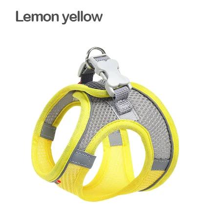 

Dog Cat Harness Vest Chest Rope Set Reflective Breathable Adjustable Pet Harness for Small Medium Dogs Outdoor Walking XS 1.5-2.5kg
