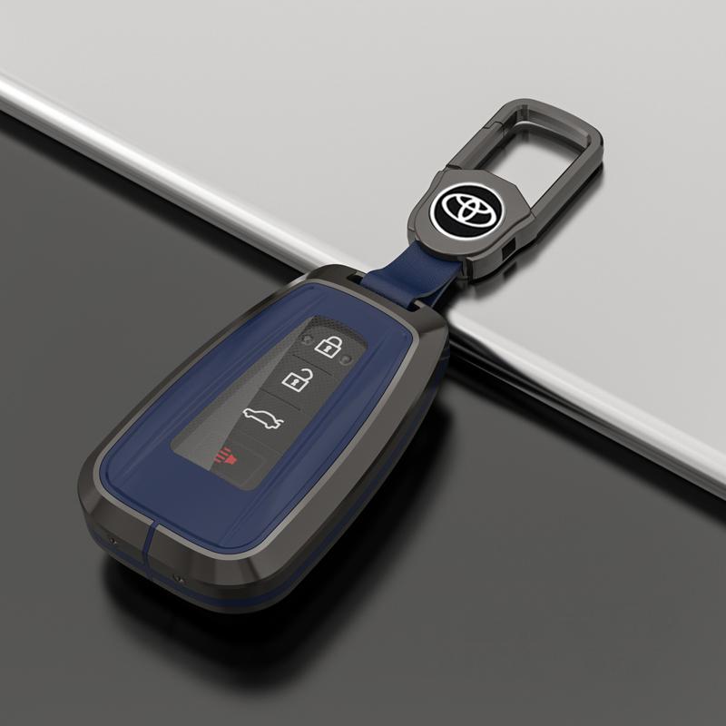 

Чехол-футляр из цинкового сплава и ТПУ для автомобильного брелка-ключа Toyota CHR Camry Corolla RAV4 Highlander C-HR Prius Land Cruiser Prado 2 3 4 Кнопки