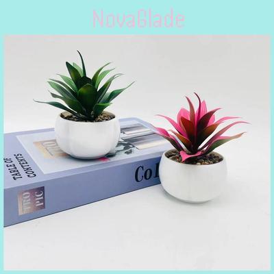 Factory Faux Stone Lotus Succulent Plant Pot With Decor For Home And Wedding Settings