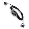 Les Trésors De Lily [J1718] - Czarna designerska bransoletka „Skull” Shambhala