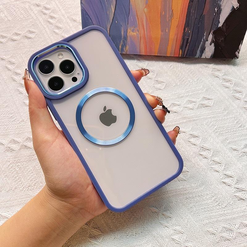Suitable for Apple 15 Magnetic CD Texture Phone Case 14pro Acrylic Magsafe Hard 13 Protective Case