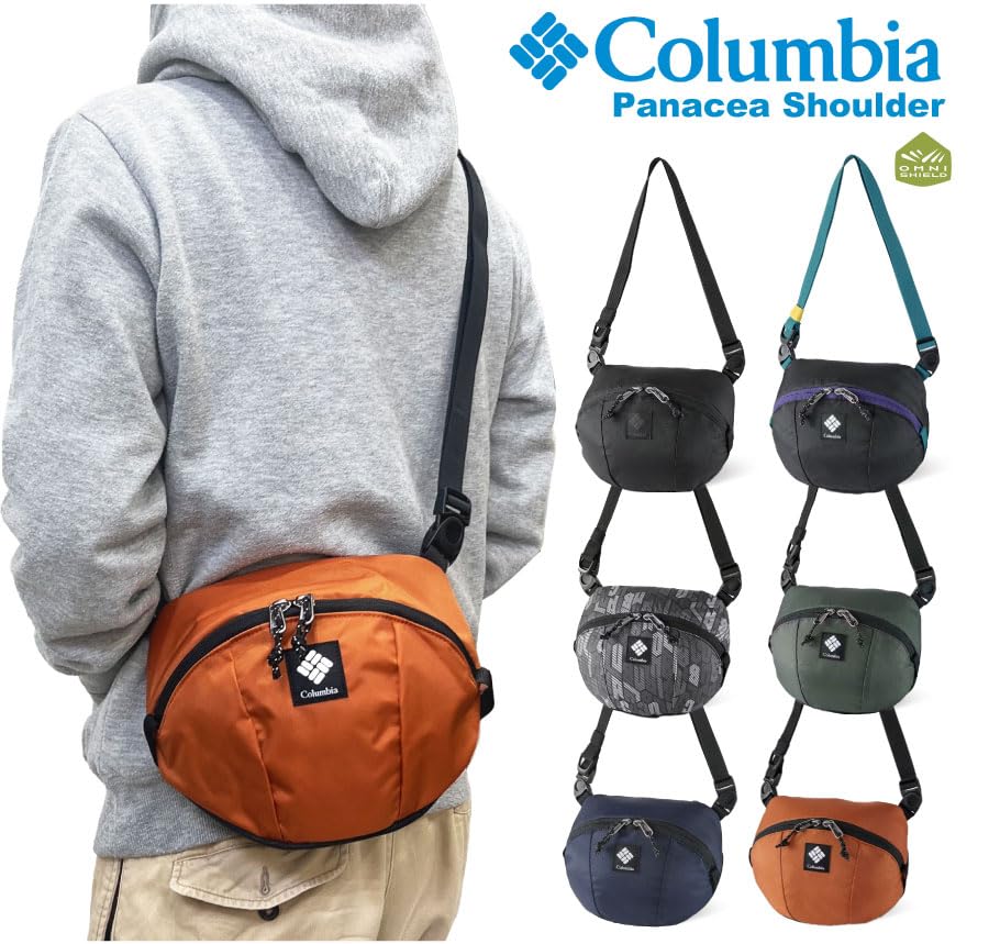 Columbia Panacea Shoulder Mini Shoulder Bag with PU8801 Black Bag, 2-Way Pouch, (014 Multi)