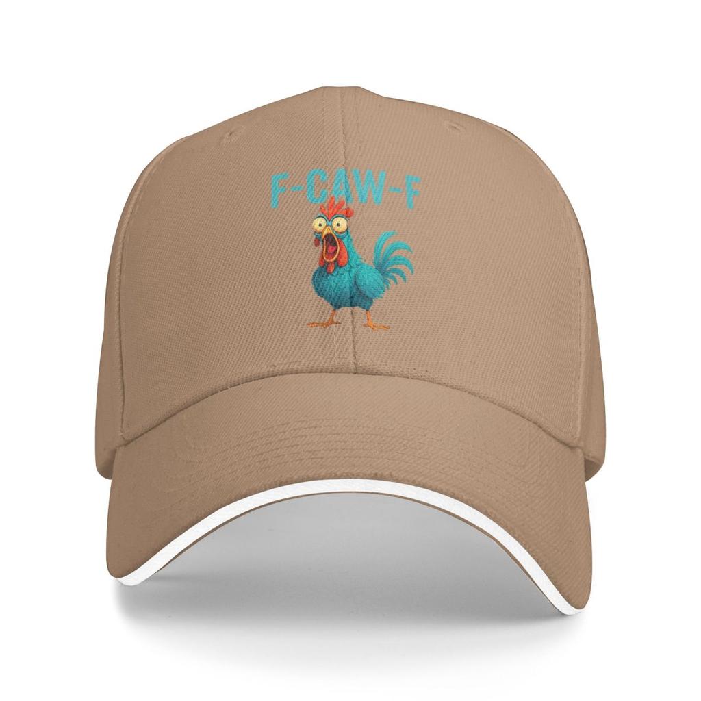 Funny F Caw F Chicken FCAWF Baseball Caps Snapback Baseball Hats Breathable Casual Casquette Outdoor Unisex