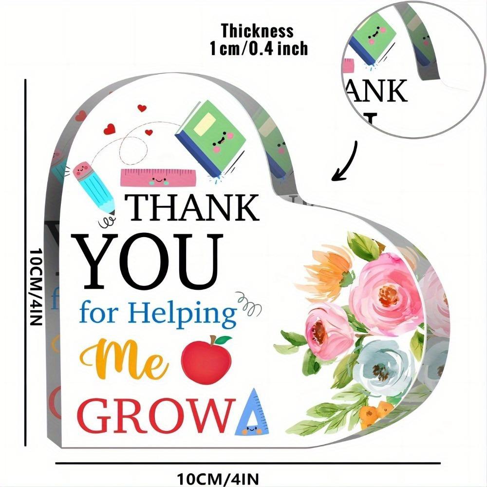 Teacher Appreciation Souvenir - Desk Decoration Gift for Educators' Home & Office