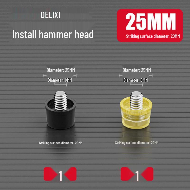 Delixi Small Rubber Hammer for Tiling and Home Improvement.