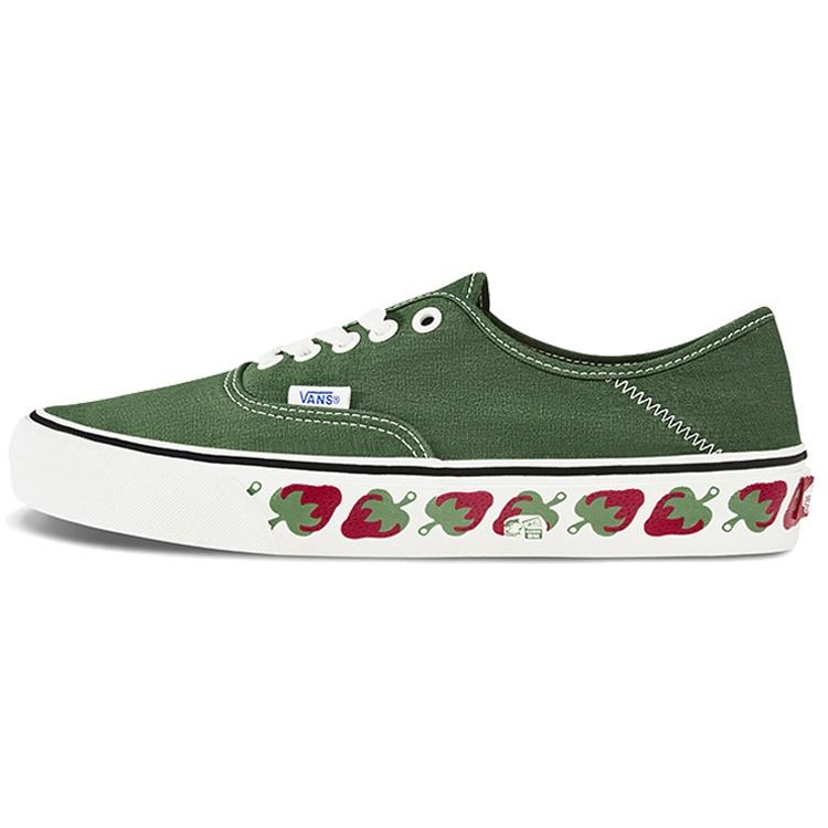 Vans Authentic Low Tops Non-Slip Lightweight Skateboarding Shoes Unisex Green Men s VN0A3MU6VL9 EU 38.5