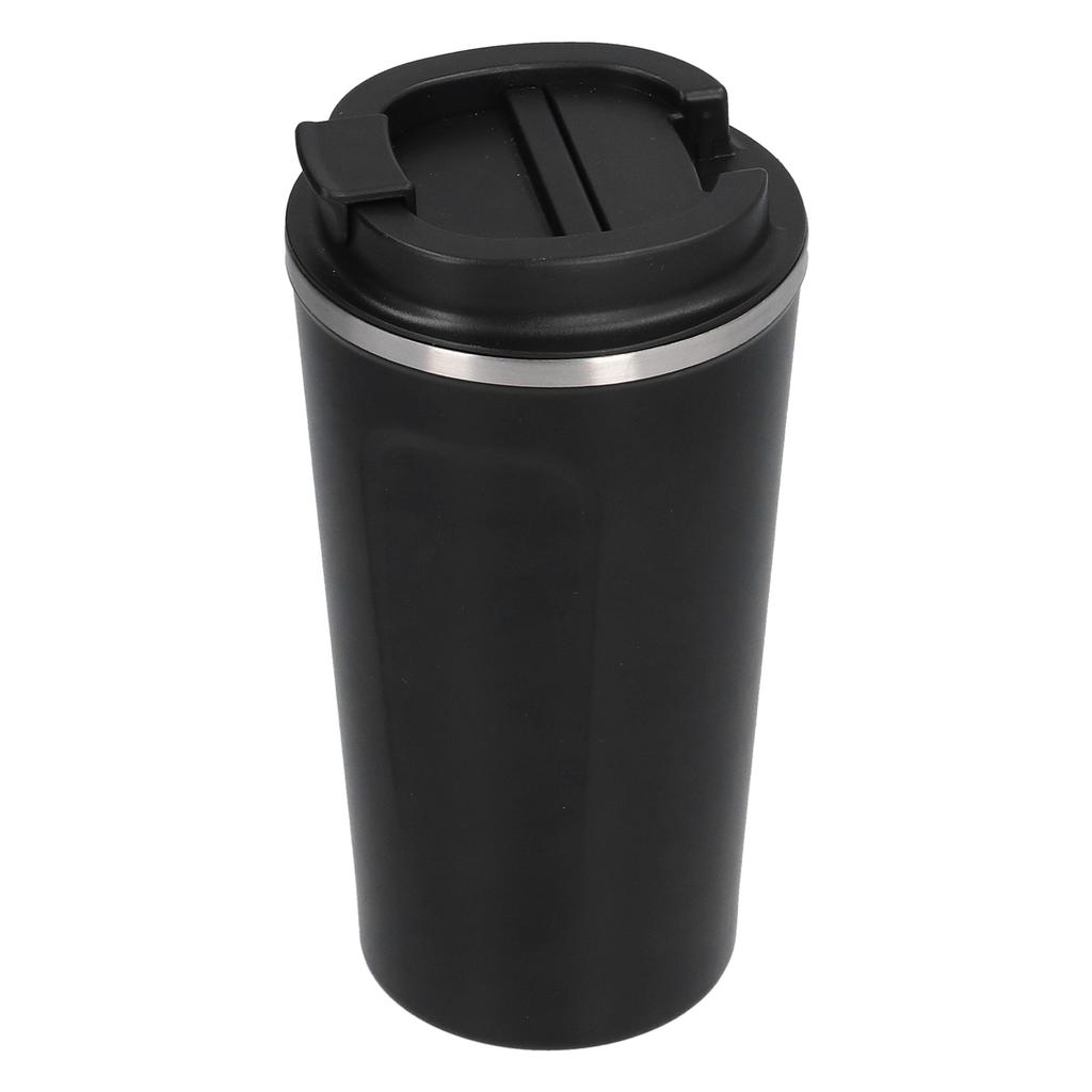 510ml Coffee Cup Double Wall Stainless Steel Insulated Coffee Mug Portable Vacuum Cup for Car Travel Black