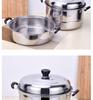 Stainless Steel Three-Layer Steamer with Tray and Soup Pot for Induction Cookers