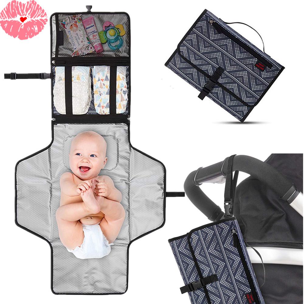 Buy Baby Changing Pad Portable Station Mat Travel Diaper Bag Foldable