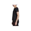 Adidas Quick-Drying Sports Casual Reflective Round Neck Short Sleeve T-Shirt Women Tops Black EI6385