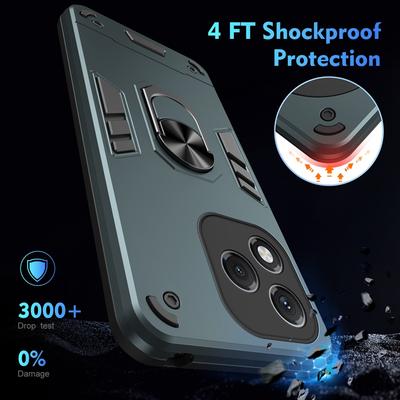 For Honor 400 Lite 5G Case Armor Shockproof Lens Protect Cases For Honor400 Lite Finger Ring Holder Magnetic Cover