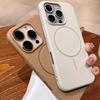 Offical For MagSafe Matte Silicone Phone Case for iPhone 11 12 13 14 15 16 Pro Max Plus Magnetic Protective Cover Slim Fit