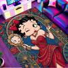 Betty Boop Print Rug, Washable Floor Carpet, For Entryway Dorm Laundry Room Office Study, Home Decor Birthday Christmas Gift