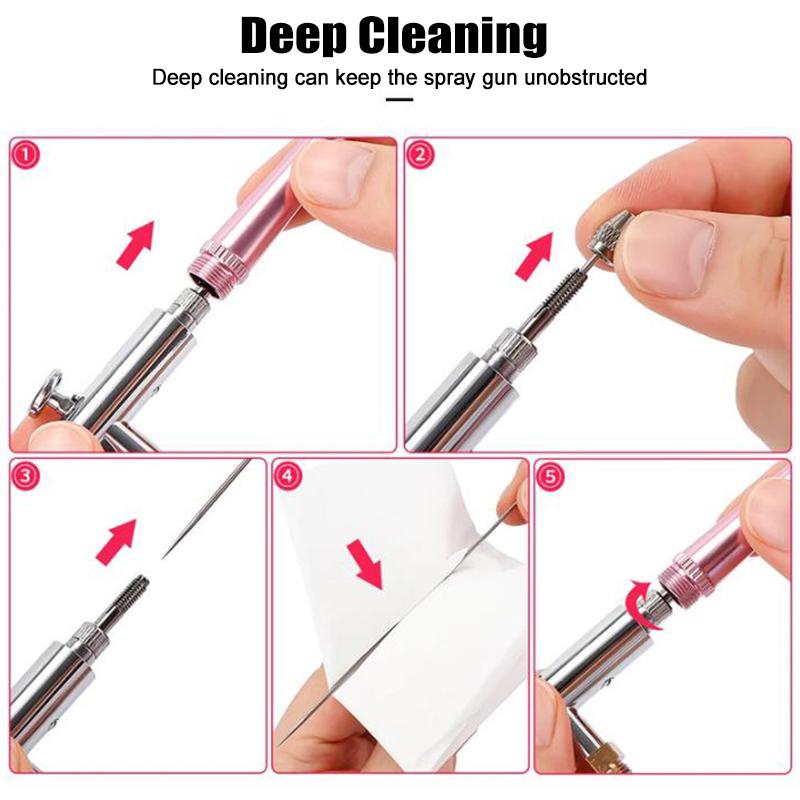 Oxygen Injector Mini Air Compressor Kit Air-Brush Paint Spray Gun Airbrush For Facial Hydrating Device Mist Sprayer Beauty Tool