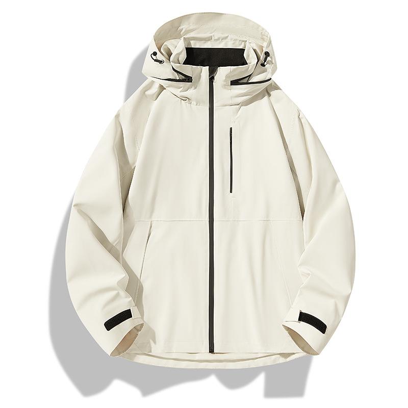 Jacket Outdoor Thin Top Autumn New Hiking and Mountaineering Clothing Waterproof Seamless Hidden Hood Jacket
