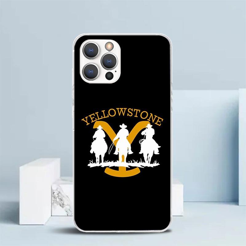 Yellowstone TV Show Soft Cover for iPhone 16 17 Air 15 14 Pro Max 16E Phone Case 13 Mini 12 11 7 SE 8 Print Pattern Fit Cases 16
