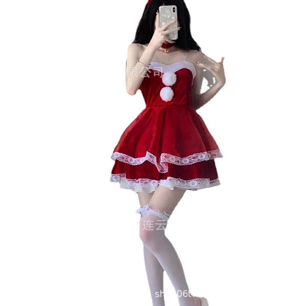 Domila Lingerie Bunny Sexy Christmas Suit Passion Suit Large Size Maid Uniform Temptation Can Be Sent On Behalf Of