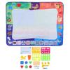 Kid Water Coloring Mat Cute Cartoon Children Water Painting Drawing Mat Educational Toy47.2 X 35.4in