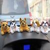 Resin Shaking Head Dog Figurine Car Ornament