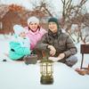 300 Lumens 1200mah Portable Lanterns, Garden Outages LED Camping Lantern, Multifunctional Vintage Hanging Lanterns Retro Garden