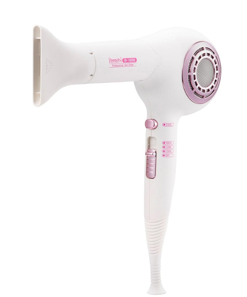 iBeauty Professional High Performance Hair Dryer IB-1800B (1700w) BLAC Motor / Fixed Cool Button