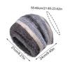 1PC Plush Warmth High Stretch Elegant Knitted Versatile Pile Hat Lightweight Color Block Slouchy Hats Brimless Fashion Multi-Color