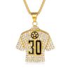 Pendant New Hip Hop Hiphop Jewelry Football Epoxy No. 30 Jersey Necklace