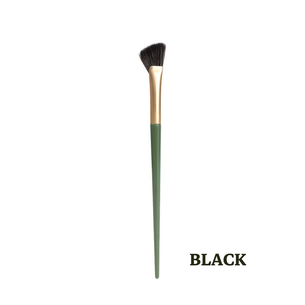 Half Fan Shaped Nose Contour Brush for Concealer, Highlighter & Shading – Soft Bristles, Portable & Precise  Blending Makeup Tool– 1PC or 2PCS