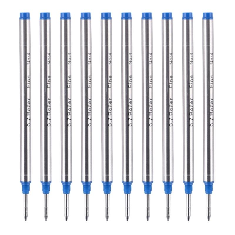10Pcs Replacement Ballpoint Pen Refills Metal Ballpoint Refill Universal Pen Refills 0.5mm OR 0.7mm For Daily Writing