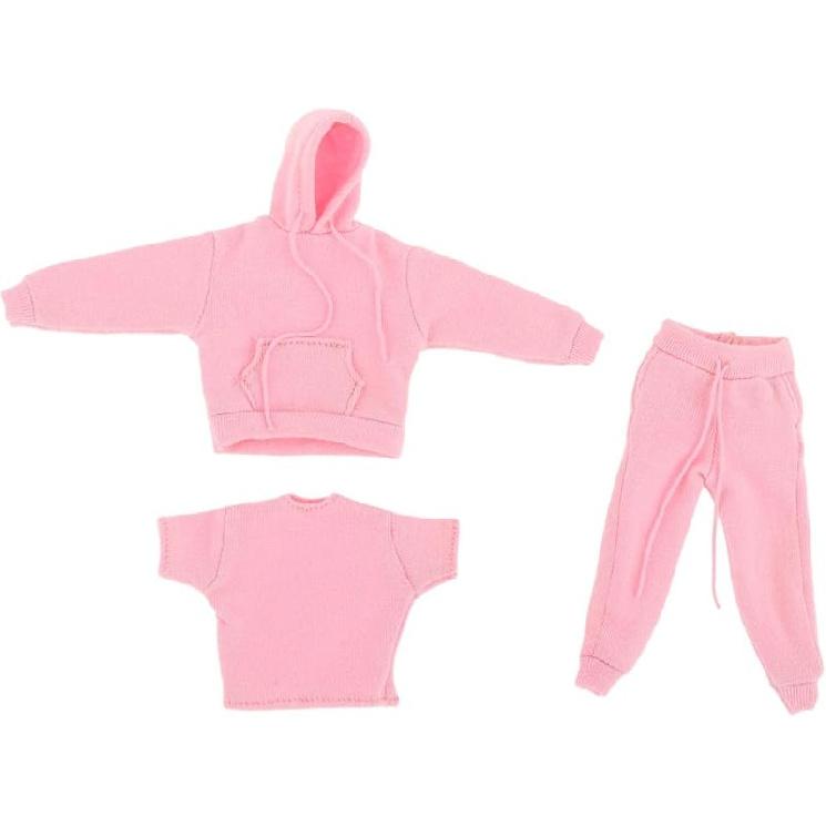 Yiju 3X 1:12 Man's Sweatshirt Outfit,1/12 Scale Figure Doll Clothes,Pants+Hoody Outfit Costume for 6 Inch Action Figure Clothes Toy