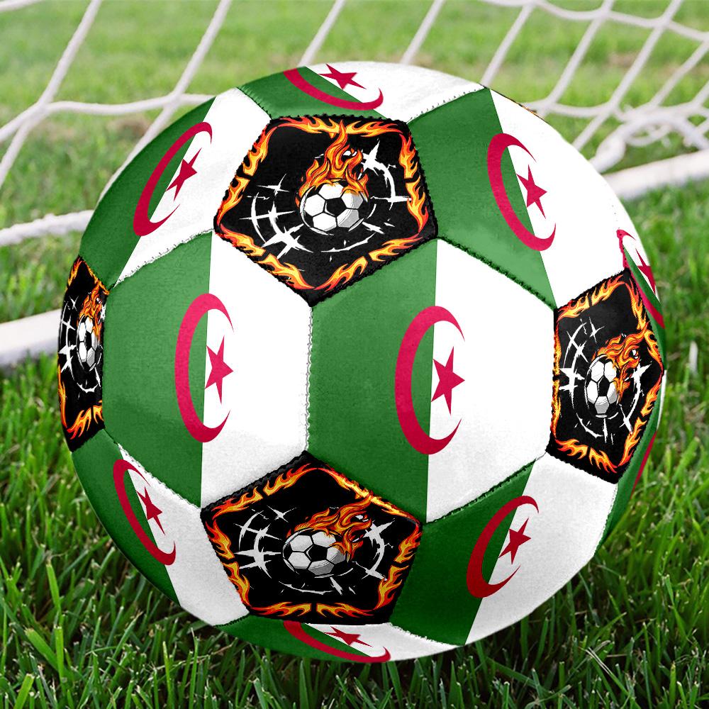 1 Stück Algerien Sport Thema Größe 5 Fußball Professionelles Spiel Training Fußball Indoor & Outdoor Sportball Leicht Langlebig c6645