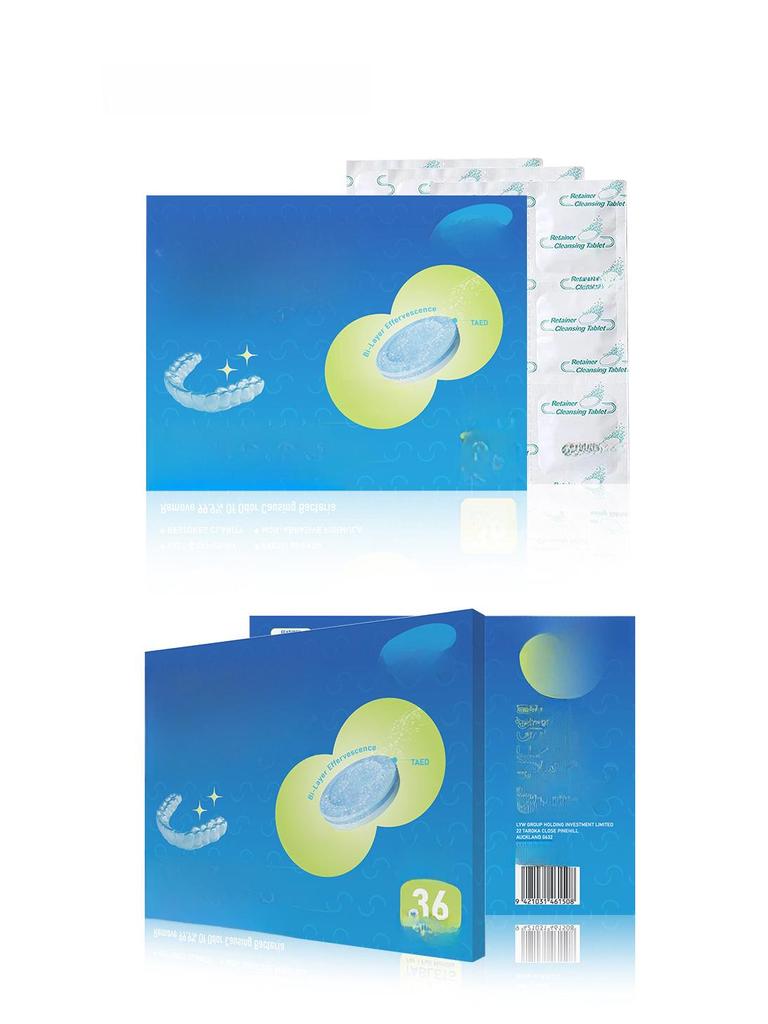 Denture & Braces Cleaning Tablets - Removes Tartar & Stains