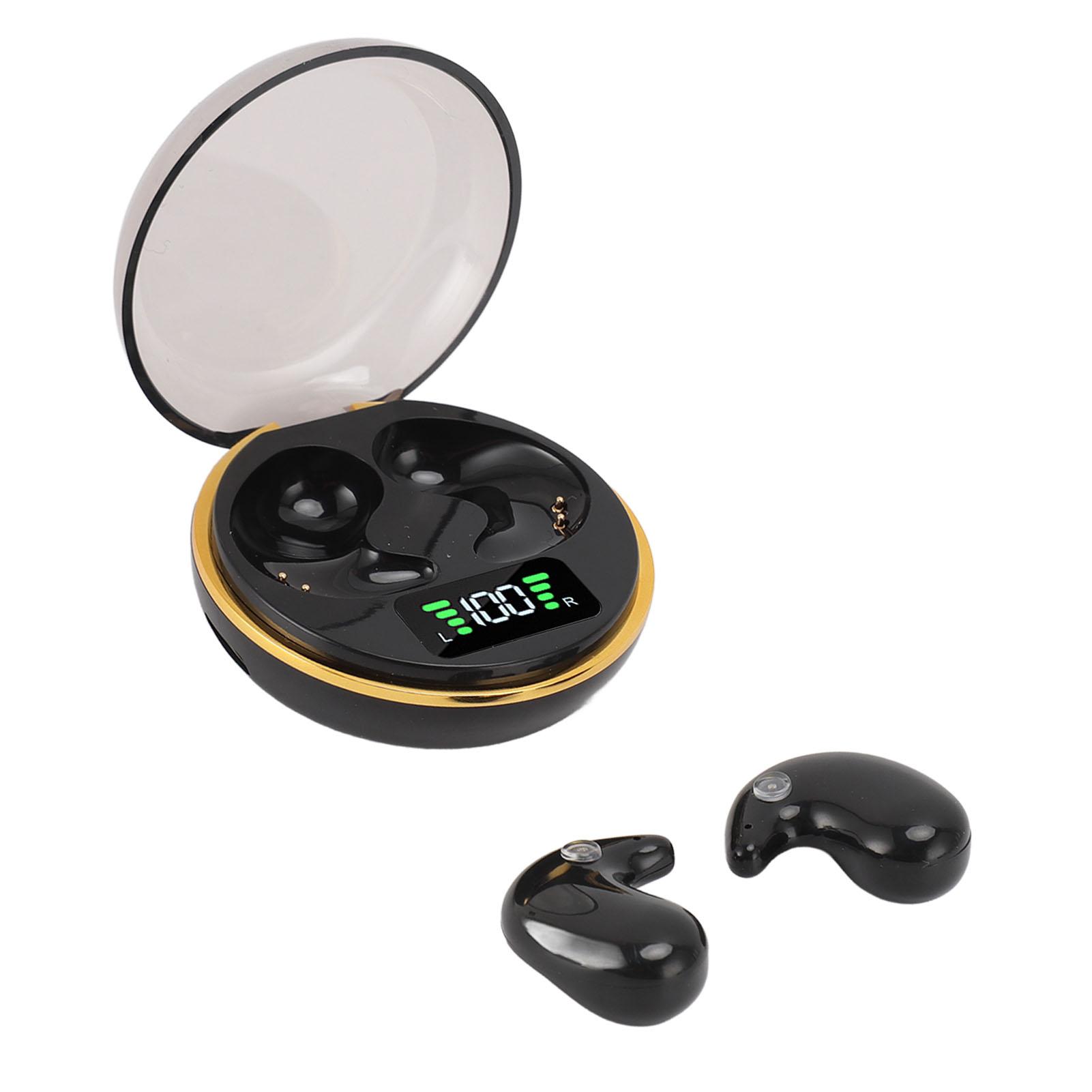 

Bluetooth-наушники с цифровым дисплеем, зарядный футляр, беспроводные стереонаушники для сна и работы с музыкой чёрный