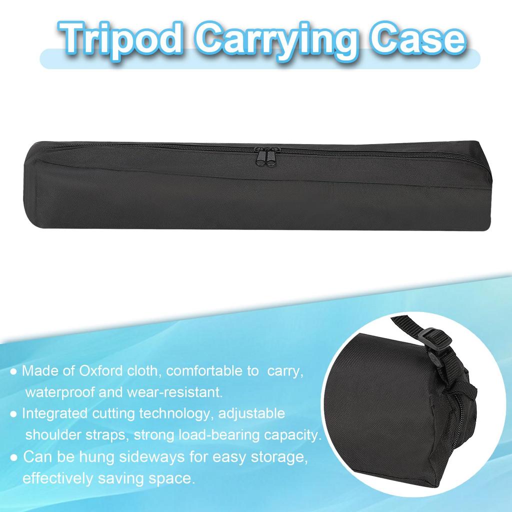 PATIKIL Tripod 1 Pack Oxford Cloth Tripod Bag Light Stand for Tripod Photography Accessories Black 27.56"x3.54" Case,
