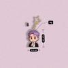 7pcs BTS Formal Suit Cartoon Acrylic Keychain, Bangtan Boys Cartoon Figure Keyring with Gold Star Charm, Kpop Idol Bag Accessory for ARMY Fans