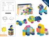 English Version Children Build Houses Square Building Blocks Kindergarten 3-6 Years Old Educational Enlightenment Assembling Toys