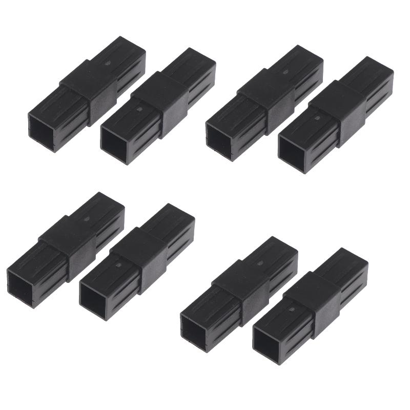 2/6/8/10/20 Set ABS Plastic Pipe Angle Fittings Hexagonal 6 Pass 22mm Cross Square Tubes