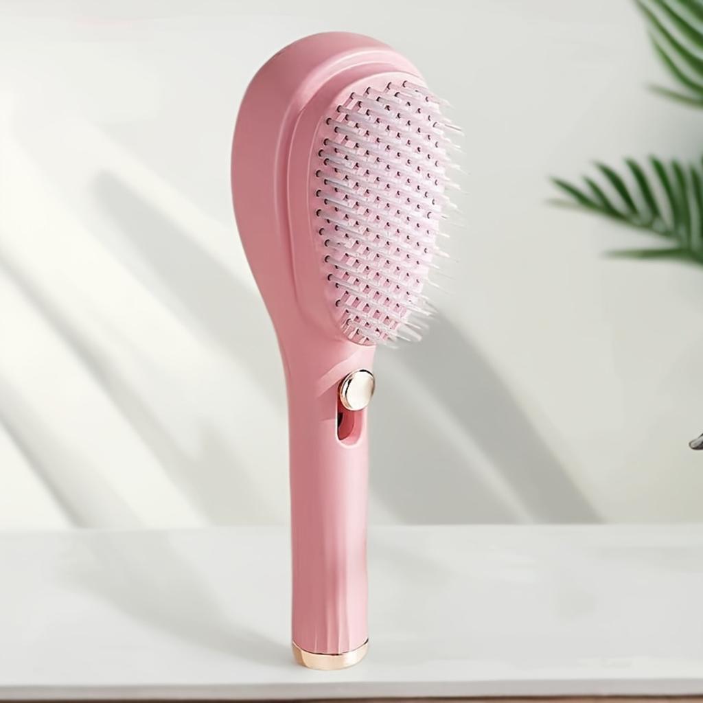 3PCS Retractable Self-Cleaning Hair Brush - Antistatic Massage Brush for Added Volume and Scalp Care, Perfect Gift for The Fashionable Woman