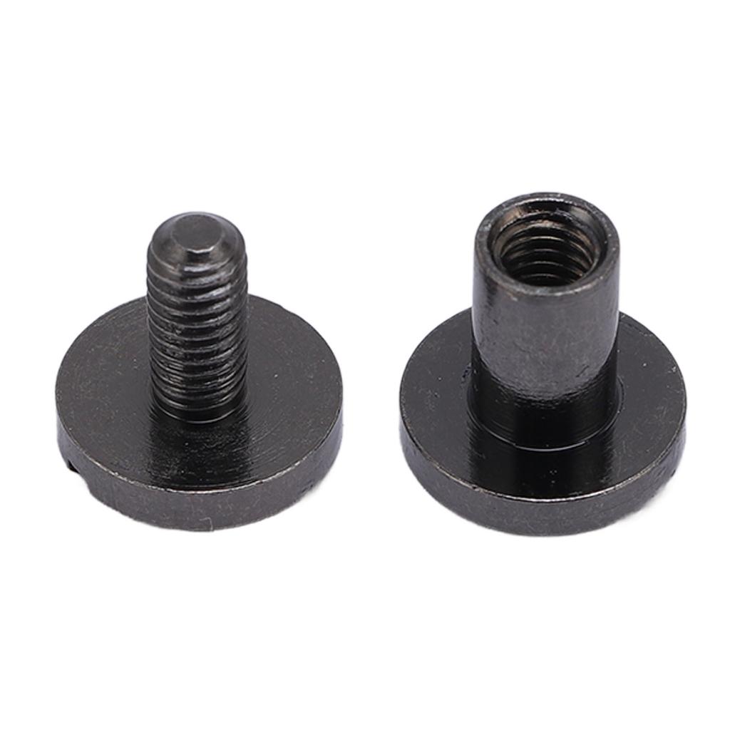 20 Set Rivet Zinc Alloy Back Slot Screw Stud Set for Belts Bags Shoes Clothing Leathercraft