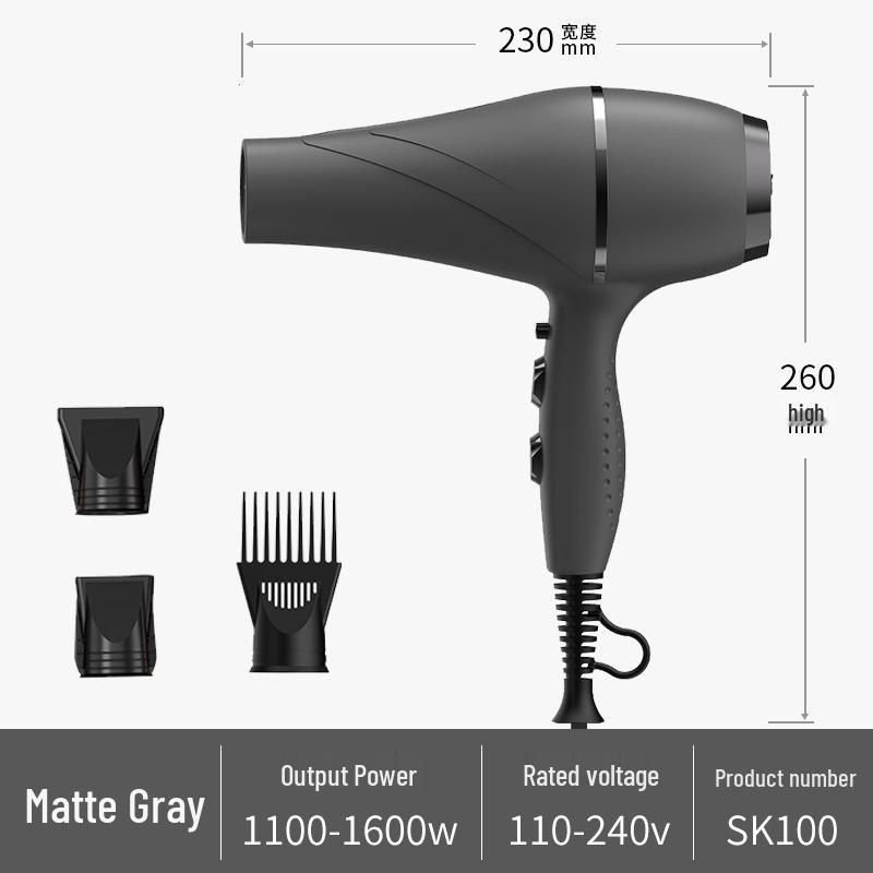 European Standard 2400W High-Power Hair Dryer for Salons and Barber Shops